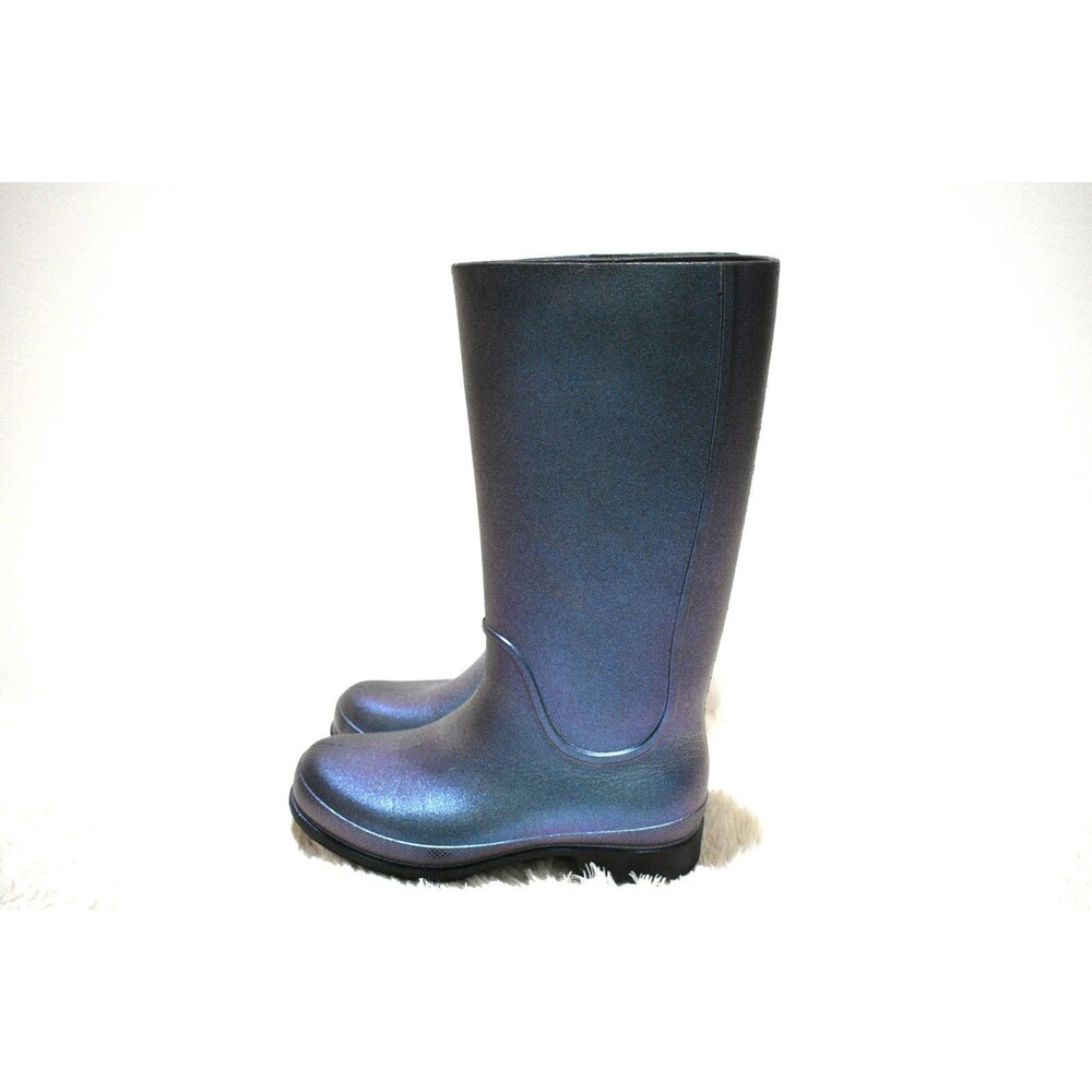 Crocs Iridescent Shimmer Rain Boots Women's Size 6